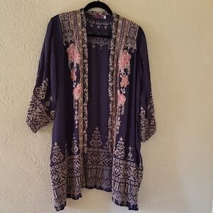 Johnny Was Helena Embroidered Kimono Jacket